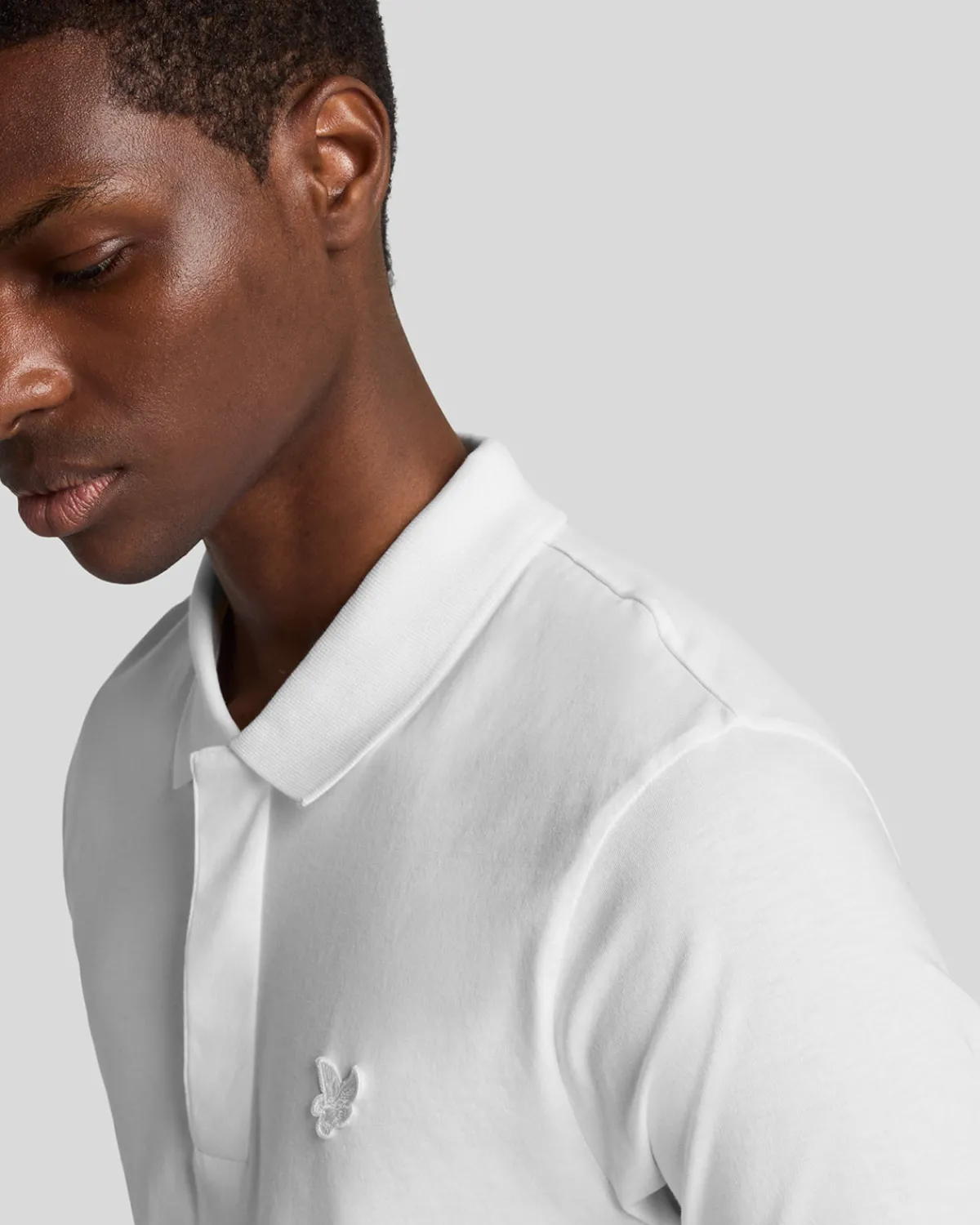 tonal_eagle_polohemd_aus_superfeiner_baumwolle_3.webp Lyle & Scott Reframed | Polohemden<Tonal Eagle Polohemd aus superfeiner Baumwolle White