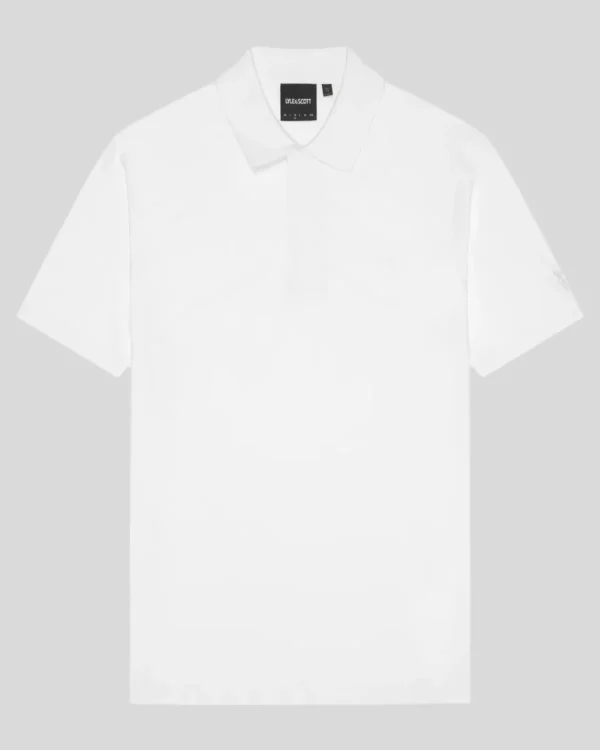 Lyle & Scott Reframed | Polohemden<Tonal Eagle Polohemd aus superfeiner Baumwolle White