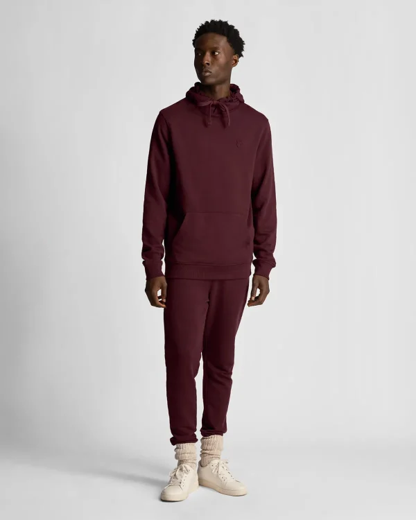 Lyle & Scott Kapuzenpullover<Tonal Eagle Pullover Hoodie Burgund