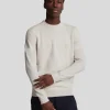 Lyle & Scott Reframed<Tonal Eagle Pullover mit Rundhalsausschnitt aus Lambswool Cove
