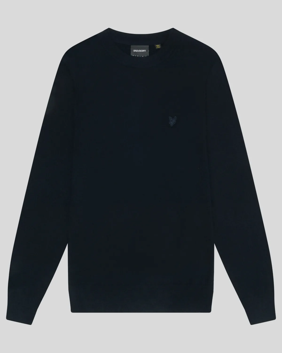 tonal_eagle_pullover_mit_rundhalsausschnitt_aus_lambswool_4-1.webp Lyle & Scott Reframed<Tonal Eagle Pullover mit Rundhalsausschnitt aus Lambswool DarkNavy