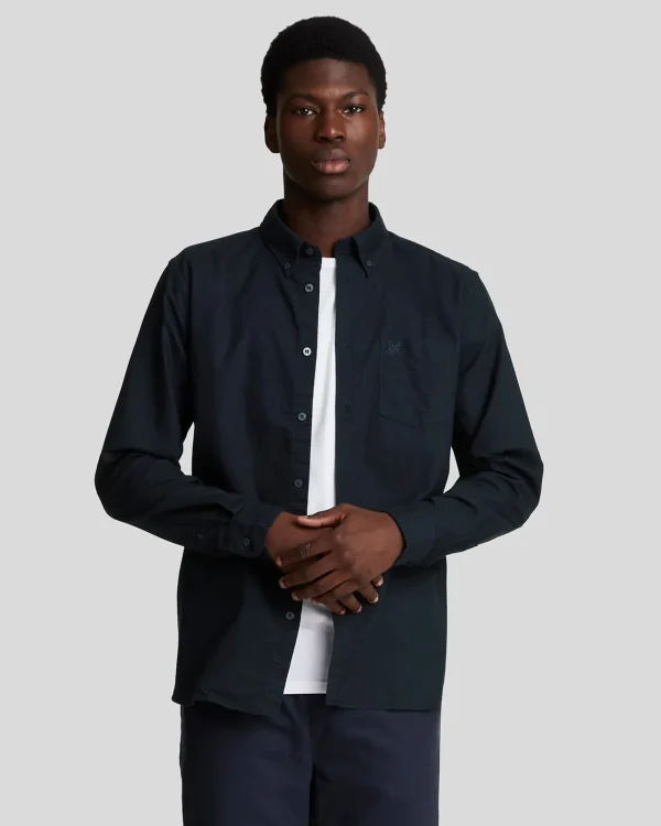 Lyle & Scott Reframed | Hemden<Tonal Eagle Schlichtes Oxford Hemd DarkNavy