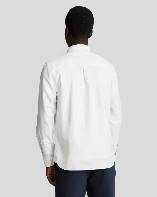 Lyle & Scott Hemden<Tonal Eagle Schlichtes Oxford Hemd White