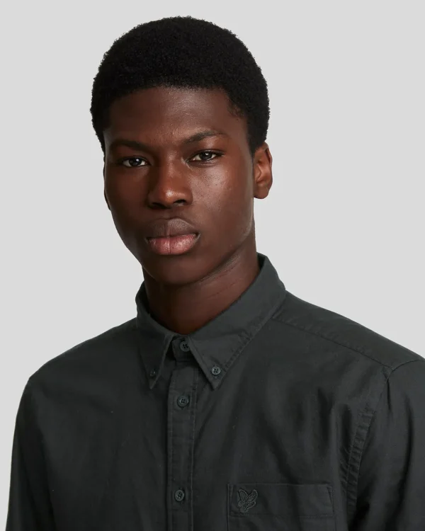 Lyle & Scott Reframed | Hemden<Tonal Eagle Schlichtes Oxford Hemd JetBlack