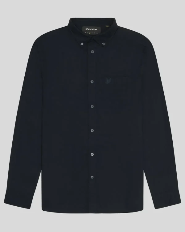 Lyle & Scott Reframed | Hemden<Tonal Eagle Schlichtes Oxford Hemd DarkNavy