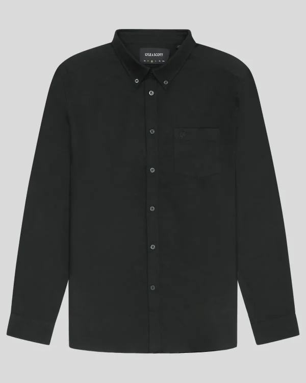 Lyle & Scott Reframed | Hemden<Tonal Eagle Schlichtes Oxford Hemd JetBlack