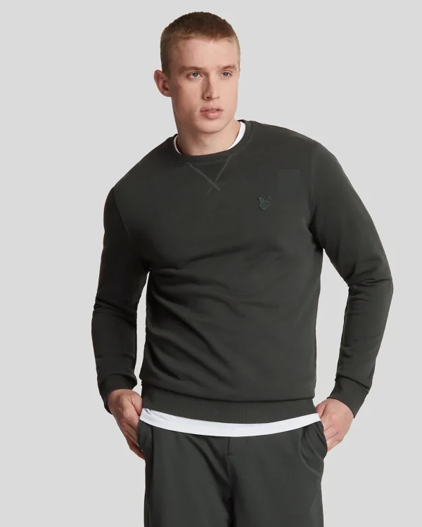Lyle & Scott Reframed | Sweatshirts<Tonal Eagle Sweatshirt mit Rundhalsausschnitt Gunmetal