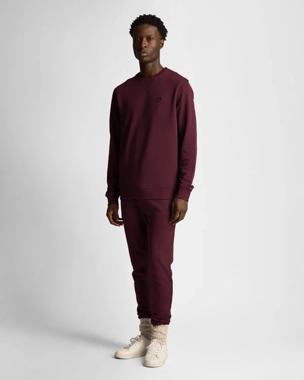 Lyle & Scott Sweatshirts<Tonal Eagle Sweatshirt mit Rundhalsausschnitt Burgund
