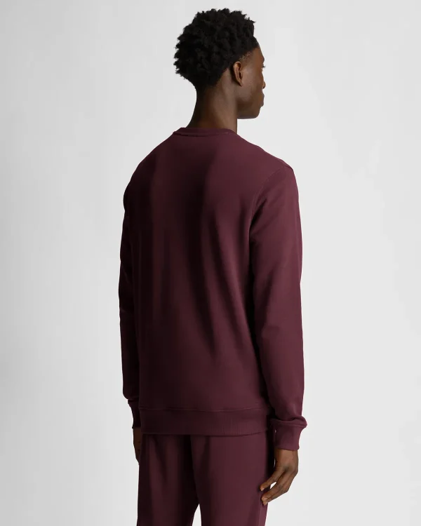 Lyle & Scott Sweatshirts<Tonal Eagle Sweatshirt mit Rundhalsausschnitt Burgund