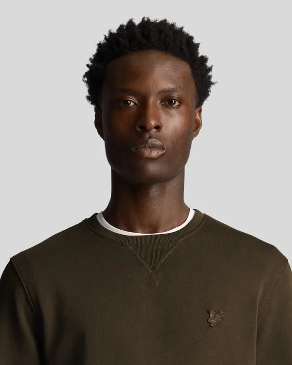 Lyle & Scott Reframed | Sweatshirts<Tonal Eagle Sweatshirt mit Rundhalsausschnitt Olive