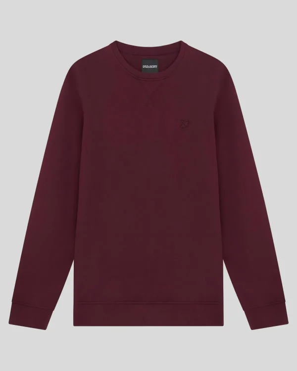 Lyle & Scott Sweatshirts<Tonal Eagle Sweatshirt mit Rundhalsausschnitt Burgund