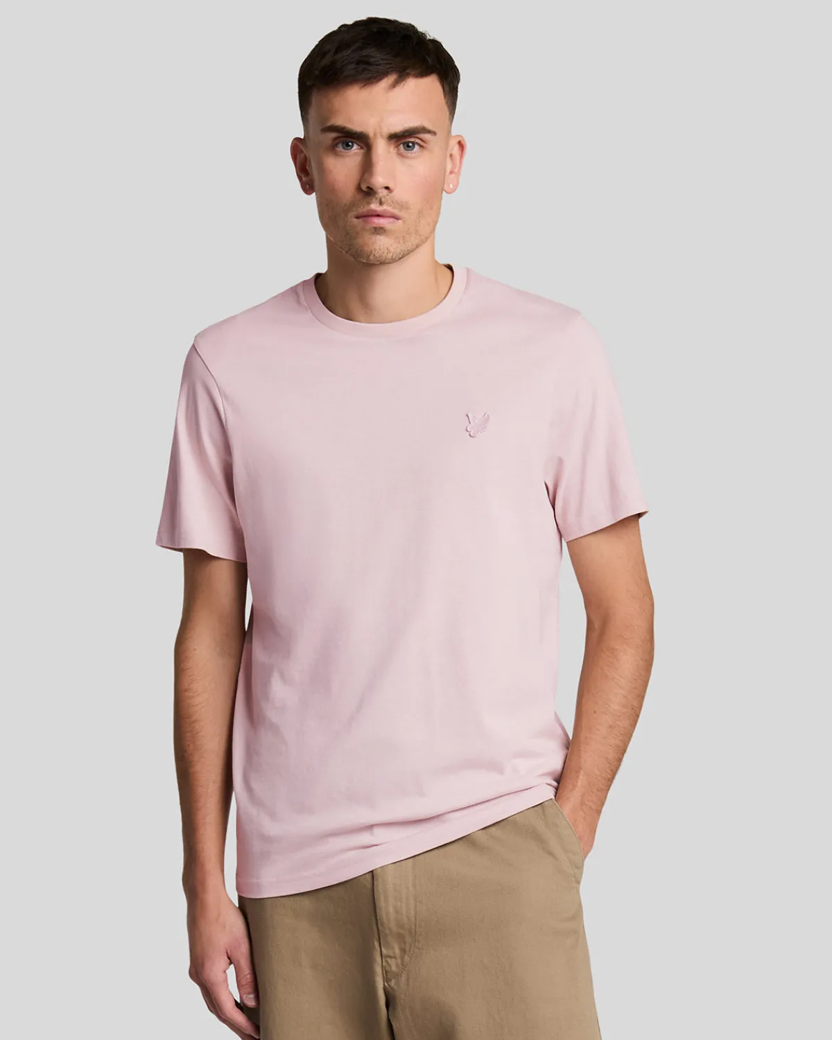 tonal_eagle_tshirt_0-1.webp Lyle & Scott Reframed | T-shirts<Tonal Eagle T-Shirt PinkSalt