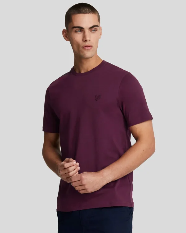 Lyle & Scott Reframed | T-shirts<Tonal Eagle T-Shirt Burgund