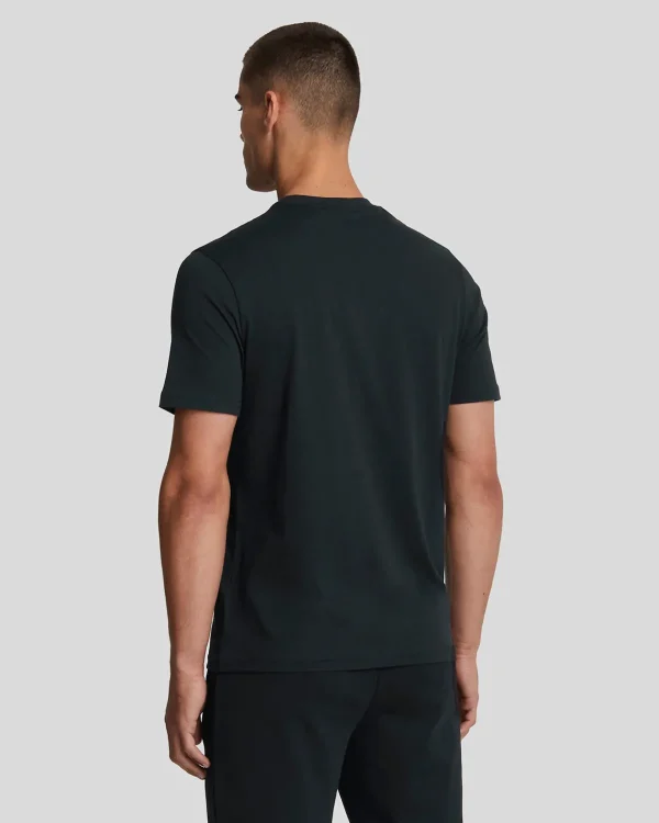 Lyle & Scott Reframed | T-shirts<Tonal Eagle T-Shirt Pechschwarz