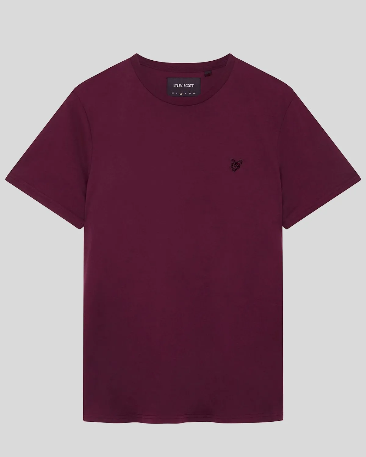 tonal_eagle_tshirt_4-5.webp Lyle & Scott Reframed | T-shirts<Tonal Eagle T-Shirt Burgund