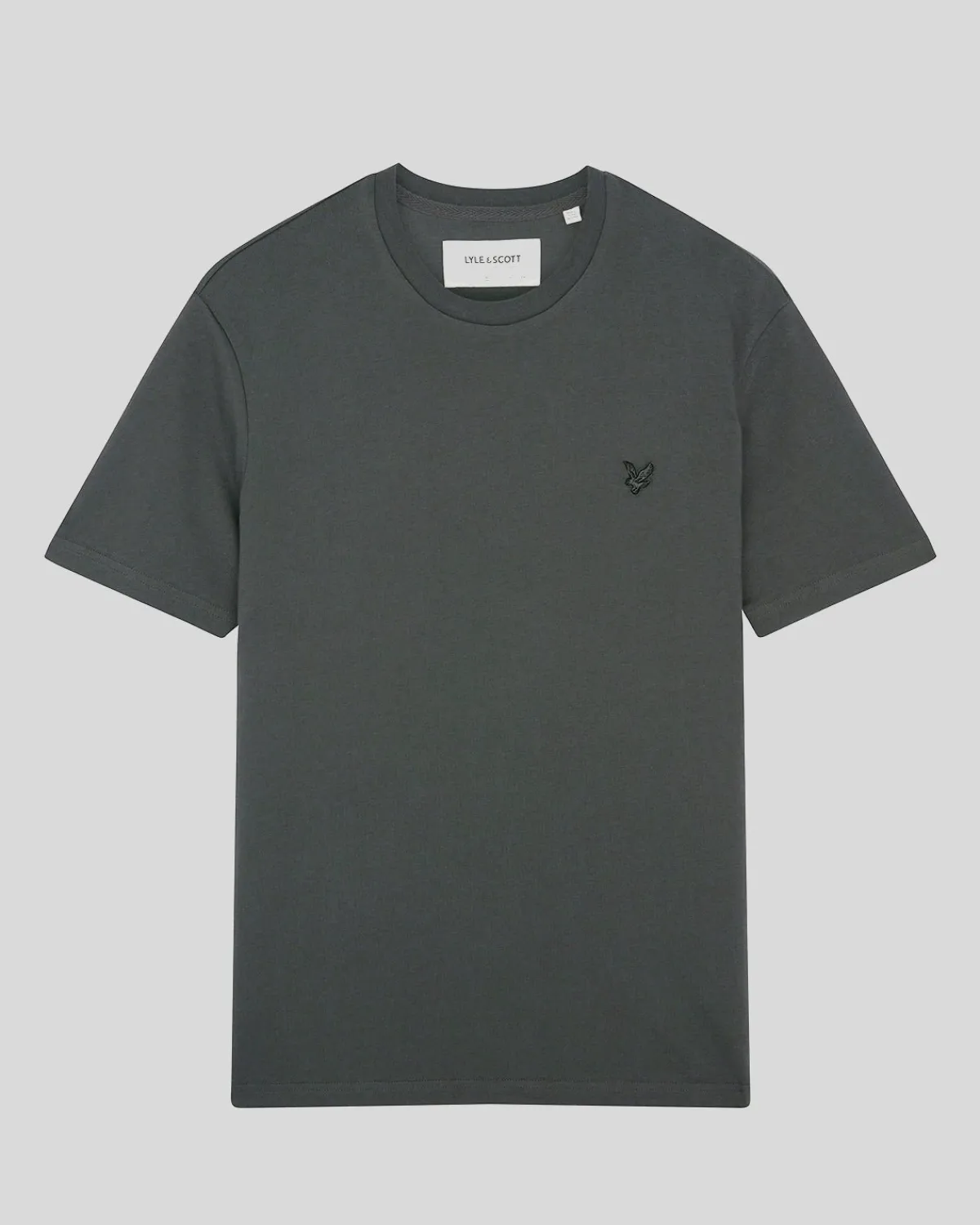 tonal_eagle_tshirt_4-7.webp Lyle & Scott T-shirts<Tonal Eagle T-Shirt Gunmetal