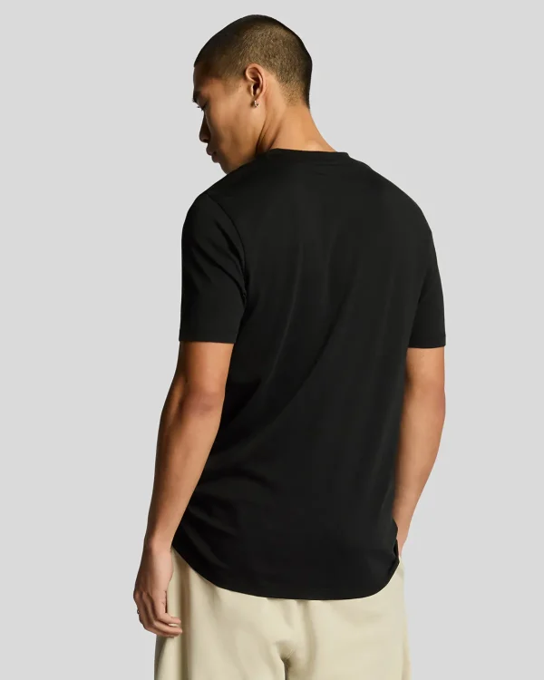Lyle & Scott Reframed | T-shirts<Tonal Eagle T-Shirt aus superfeiner Baumwolle JetBlack