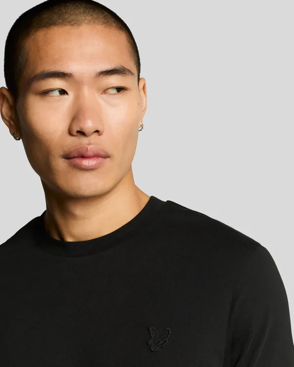Lyle & Scott Reframed | T-shirts<Tonal Eagle T-Shirt aus superfeiner Baumwolle JetBlack