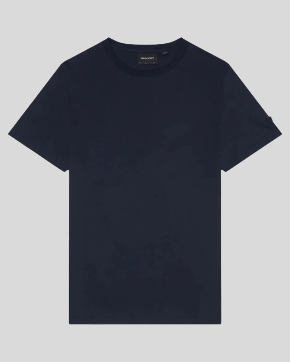 tonal_eagle_tshirt_aus_superfeiner_baumwolle_4.webp Lyle & Scott Reframed | T-shirts<Tonal Eagle T-Shirt aus superfeiner Baumwolle DarkNavy