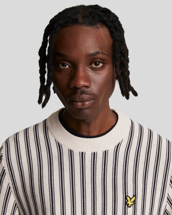 Lyle & Scott Pullover & Strickwaren<Vertikal gestreifter Pullover mit Rundhalsausschnitt Cove