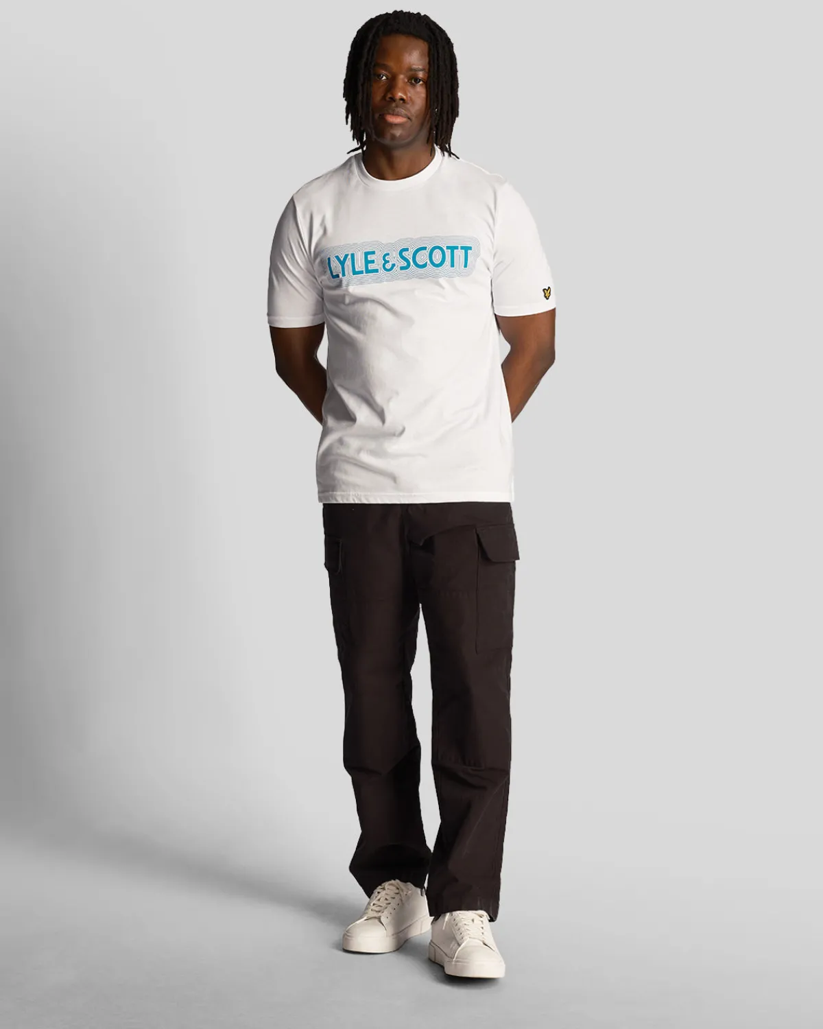 vibrations_print_tshirt_1-1.webp Lyle & Scott Vermächtnis | T-shirts<Vibrations Print T-Shirt Weiß