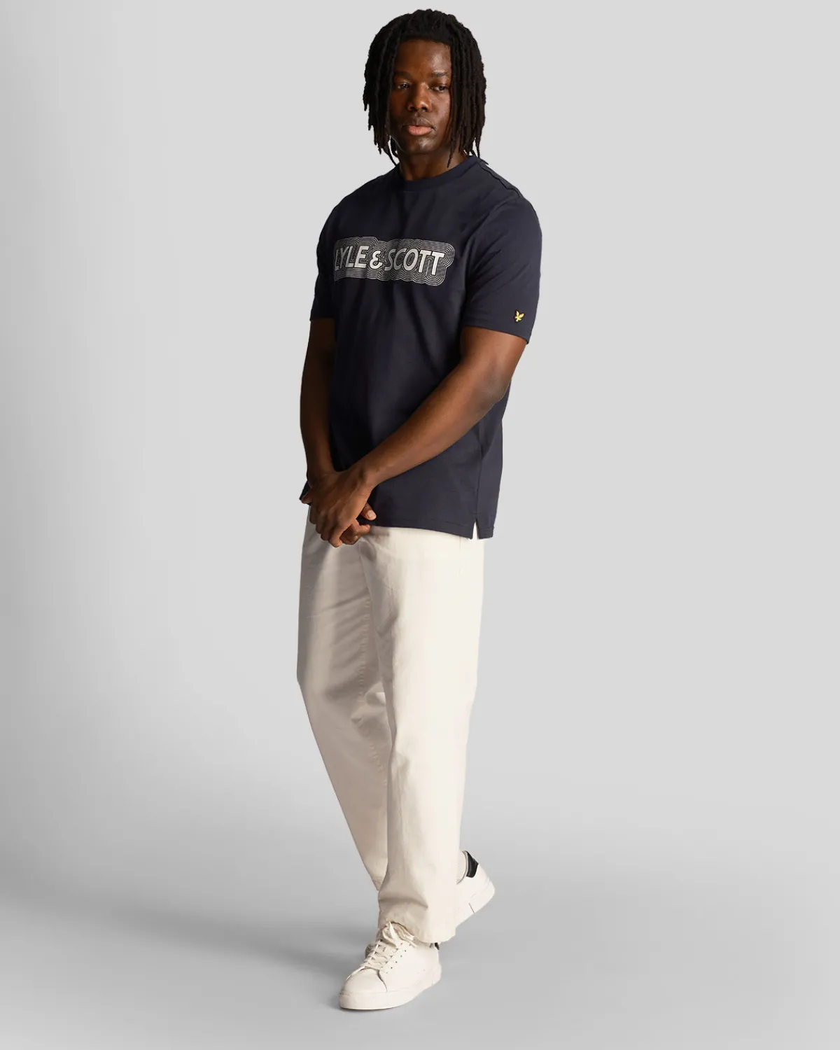 vibrations_print_tshirt_1-2.webp Lyle & Scott T-shirts<Vibrations Print T-Shirt DunkleMarine