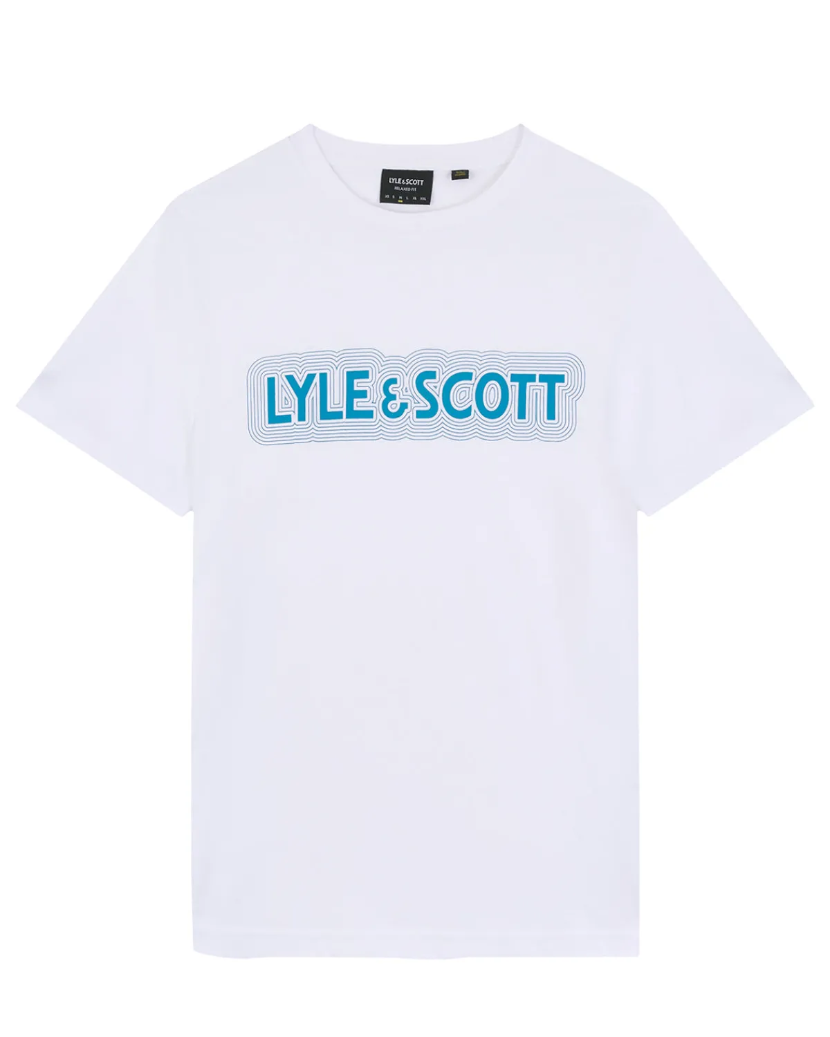 vibrations_print_tshirt_4-1.webp Lyle & Scott Vermächtnis | T-shirts<Vibrations Print T-Shirt Weiß