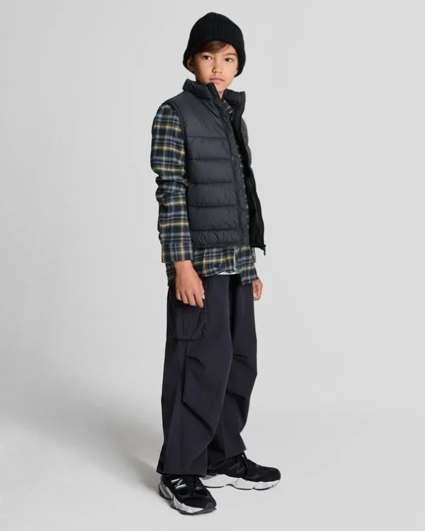 Lyle & Scott Kinder Mäntel & Jacken<Wattierte Kinderweste Pechschwarz