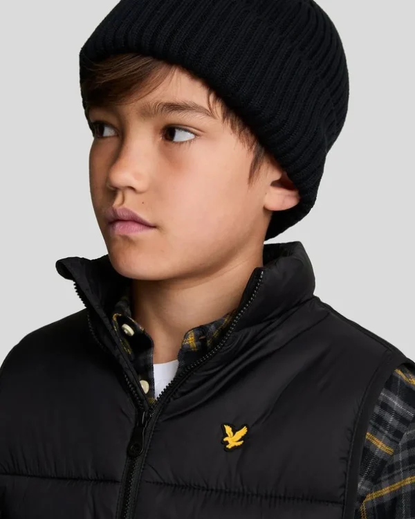 Lyle & Scott Kinder Mäntel & Jacken<Wattierte Kinderweste Pechschwarz