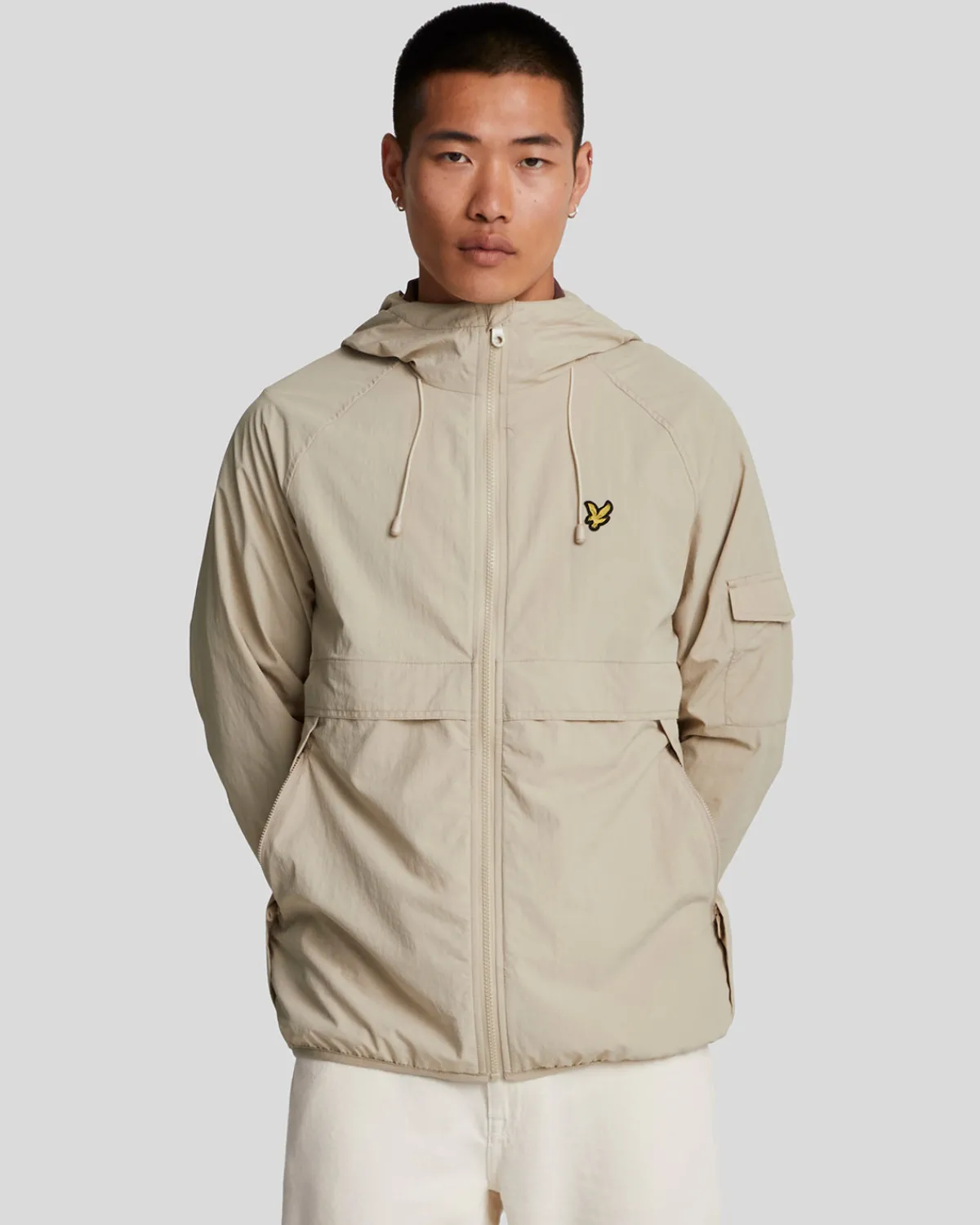 windbreaker_jacke_mit_kapuze_0.webp Lyle & Scott Vermächtnis<Windbreaker Jacke mit Kapuze Stone