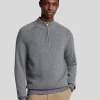 Lyle & Scott 150 Jahre Strickwaren | Pullover & Strickwaren<150 Year Knitwear - 1/4 Zip Pullover GrauHeather