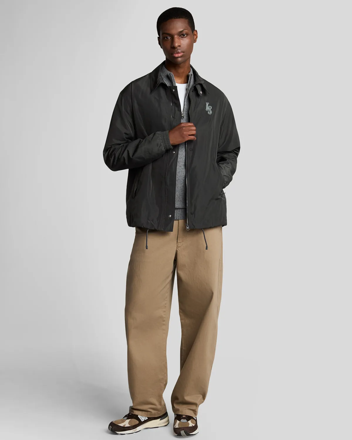 year_knitwear___zip_pullover_1-3.webp Lyle & Scott 150 Jahre Strickwaren | Pullover & Strickwaren<150 Year Knitwear - 1/4 Zip Pullover GrauHeather