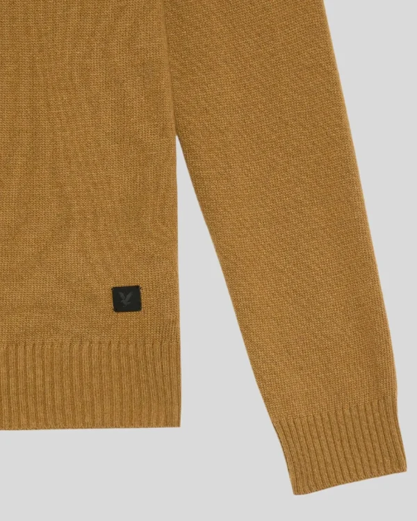 Lyle & Scott 150 Jahre Strickwaren | Pullover & Strickwaren<150 Year Knitwear - 1/4 Zip Pullover GoldenHeather