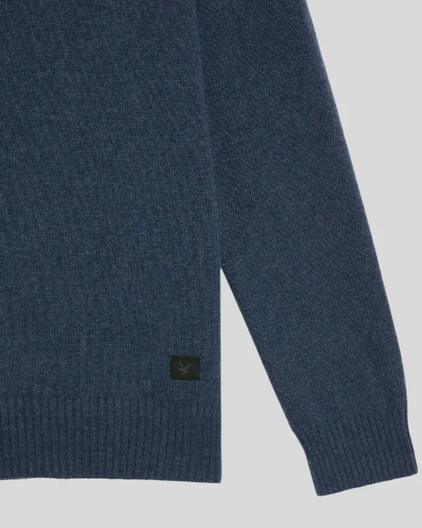 Lyle & Scott 150 Jahre Strickwaren | Pullover & Strickwaren<150 Year Knitwear - 1/4 Zip Pullover NavyHeather