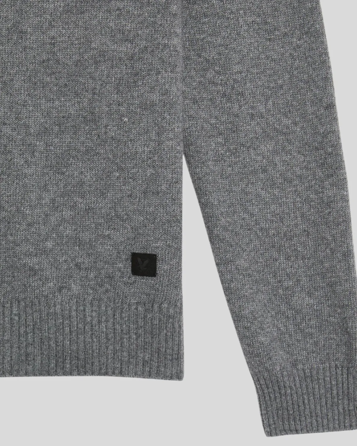 year_knitwear___zip_pullover_5-3.webp Lyle & Scott 150 Jahre Strickwaren | Pullover & Strickwaren<150 Year Knitwear - 1/4 Zip Pullover GrauHeather