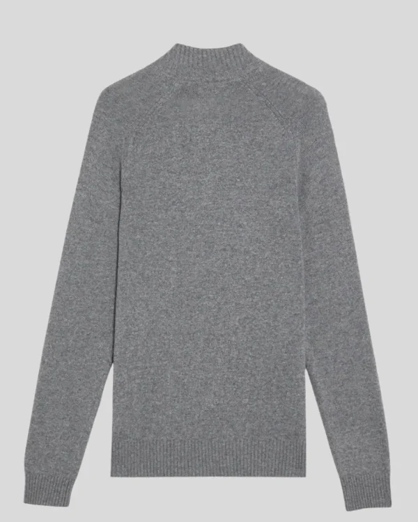 Lyle & Scott 150 Jahre Strickwaren | Pullover & Strickwaren<150 Year Knitwear - 1/4 Zip Pullover GrauHeather