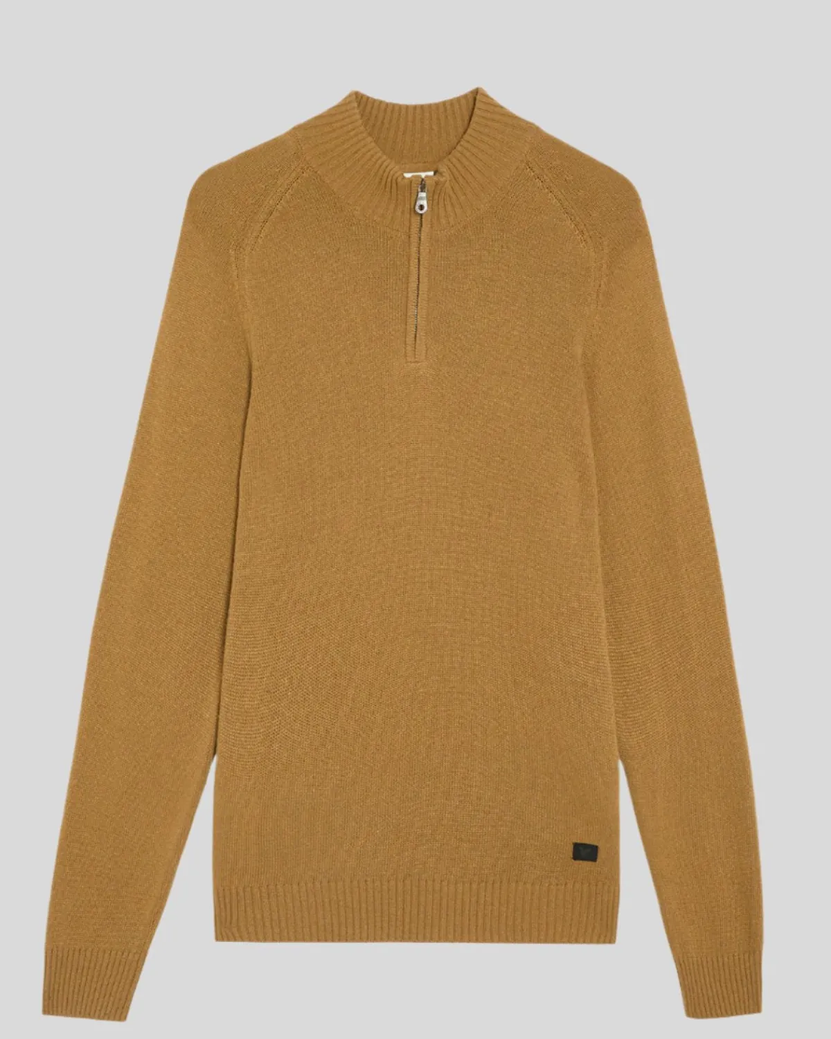 year_knitwear___zip_pullover_6.webp Lyle & Scott 150 Jahre Strickwaren | Pullover & Strickwaren<150 Year Knitwear - 1/4 Zip Pullover GoldenHeather