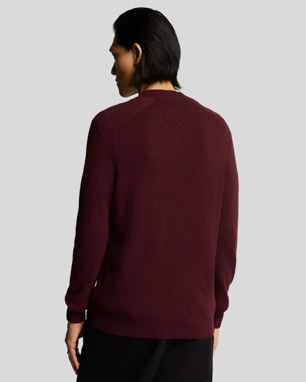 Lyle & Scott 150 Jahre Strickwaren | Pullover & Strickwaren<150 Year Knitwear - Pullover mit V-Ausschnitt BurgundyHeather