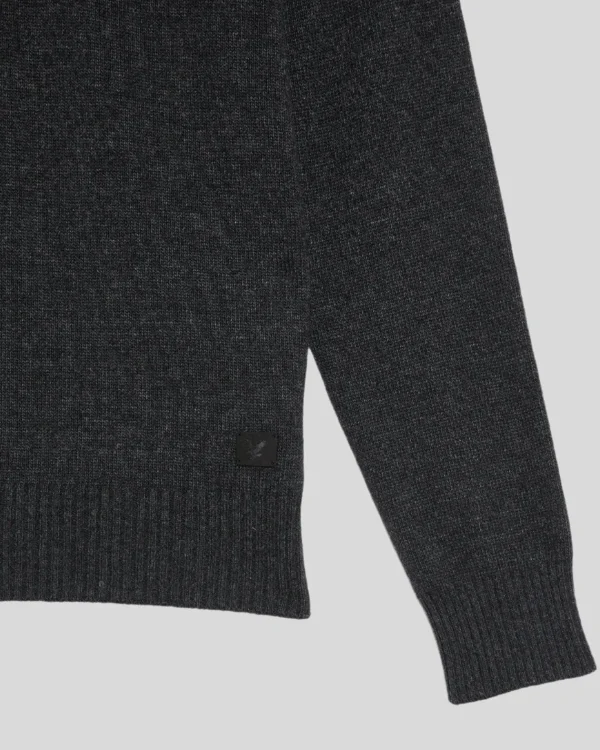 Lyle & Scott 150 Jahre Strickwaren | Pullover & Strickwaren<150 Year Knitwear - Pullover mit V-Ausschnitt BlackHeather