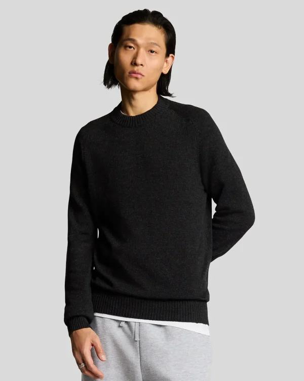 Lyle & Scott 150 Jahre Strickwaren | Pullover & Strickwaren<150 Year Knitwear - Rundhals-Pullover BlackHeather